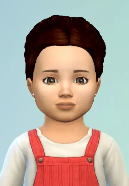Birksches sims blog: Braided Hair Wreath hair for Toddler for Sims 4