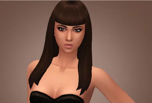 Grimcookies: Buffy hair for Sims 4