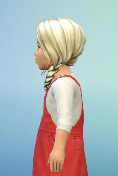 Birksches sims blog: Little Braids for Toddler for Sims 4