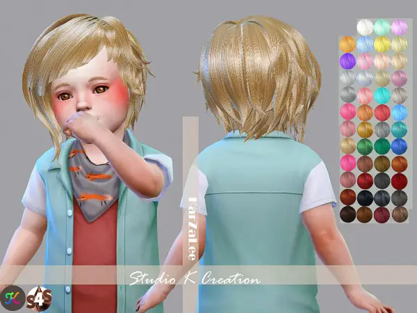 Studio K Creation: Animate hair72   NAKAJIMA for Sims 4