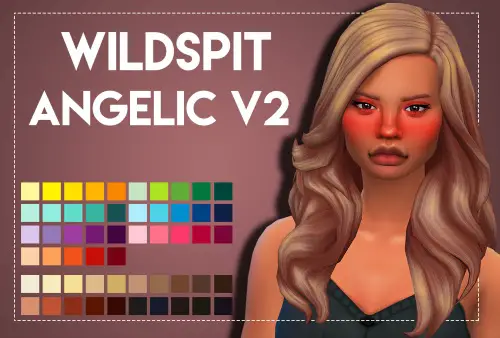 Weepingsimmer: Wildspit’s Angelic V2 hair recolored for Sims 4