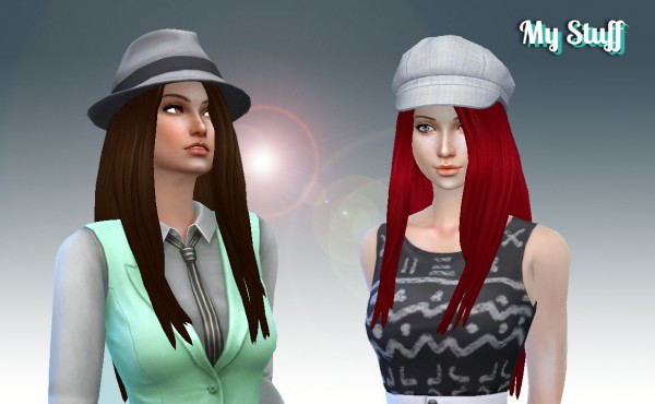 Mystufforigin: Emilia Hairstyle for Sims 4