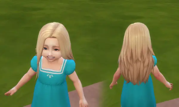 Mystufforigin: Harmony hair for Toddlers for Sims 4
