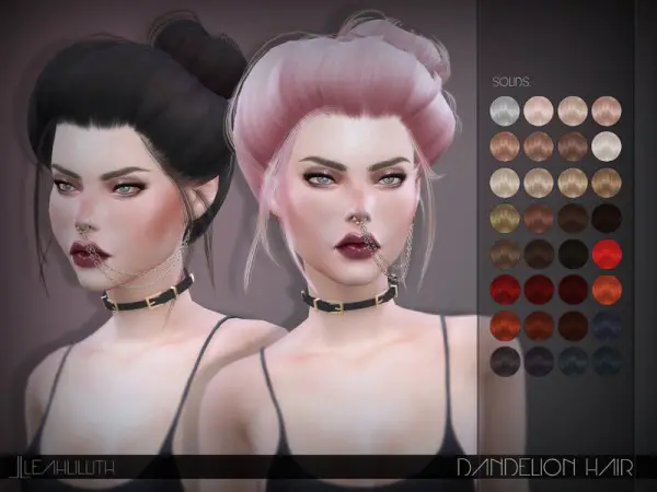 The Sims Resource: Dandelion Hair by LeahLillith for Sims 4