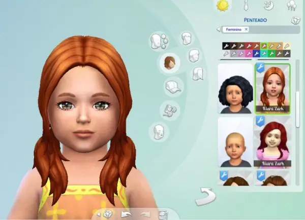 Mystufforigin: Loose Wavy for Toddlers for Sims 4