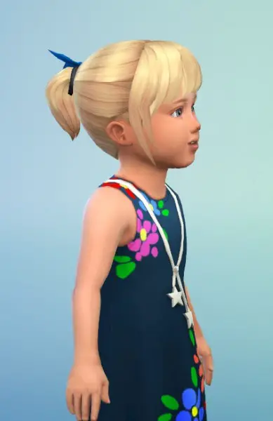 Birksches sims blog: PonyTail with Band hair for Sims 4