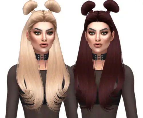 Kenzar Sims: Ade`s Ariana Naturals hair retextured for Sims 4