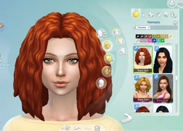 Mystufforigin: Melodic Waves hair for Sims 4