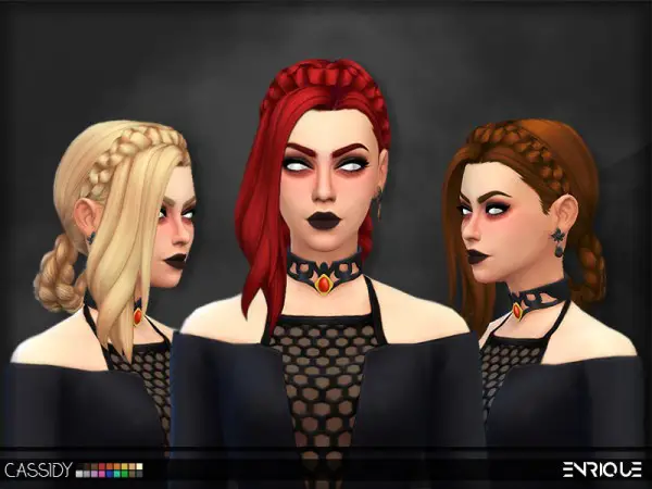 Enrique: Cassidy Hair for Sims 4