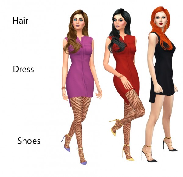 Sims Fun Stuff: Peaky Angels hair retextured for Sims 4