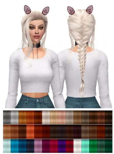 Kenzar Sims: LeahLillith`s DayDream hair retextured for Sims 4