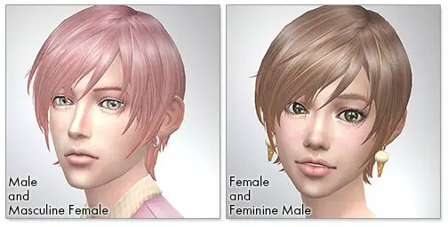 Kijiko Sims: Hairstyles updated for Sims 4