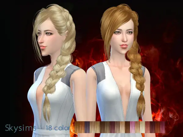 Butterflysims: Hair 286 by Skysims for Sims 4