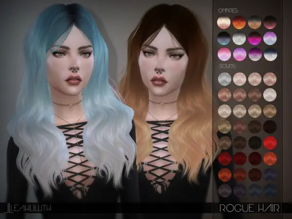 The Sims Resource: Rogue Hair by Leah Lillith for Sims 4