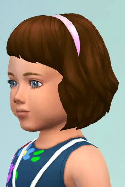 Birksches sims blog: Hair with Band for toddlers for Sims 4