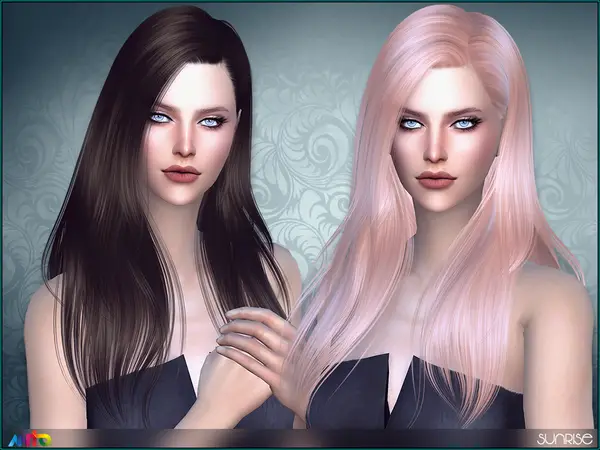 The Sims Resource: Sunrise Hair by Anto for Sims 4