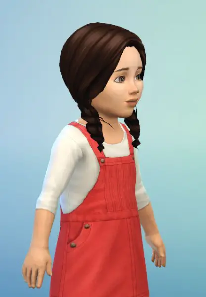 Birksches sims blog: Little Braids for Toddler for Sims 4