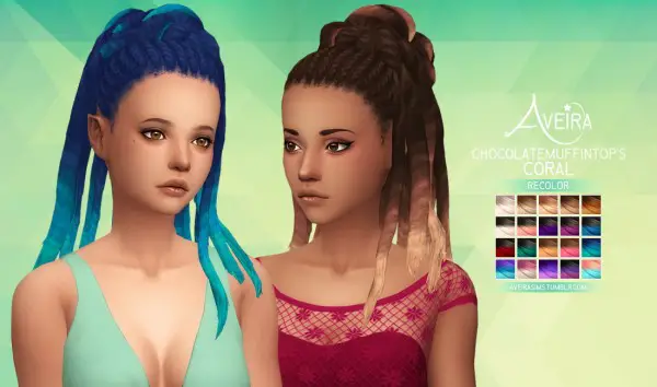 Aveira Sims 4: Chocolatemuffintop’s Coral   Recolor for Sims 4