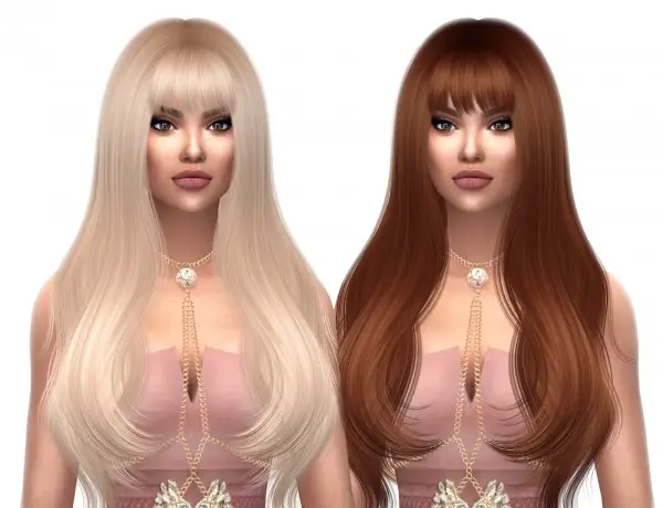 Kenzar Sims: S club`s Lucy Naturals hair recolored for Sims 4