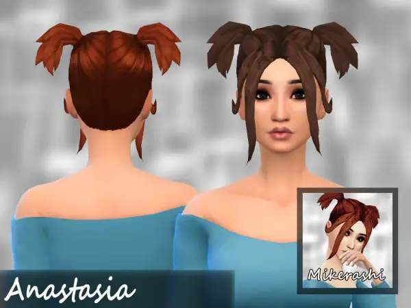 Mikerashi: Anastasia Hair for Sims 4