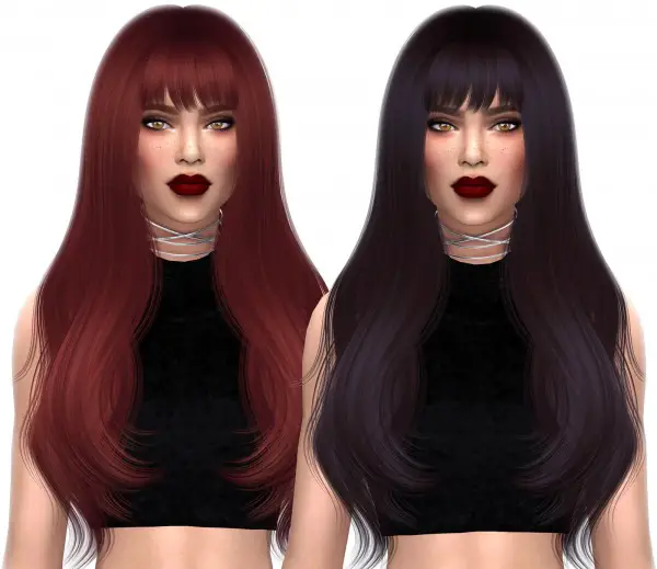Kenzar Sims: S club`s Lucy Naturals hair recolored for Sims 4