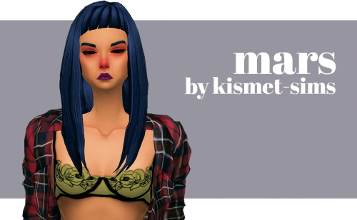 Kismet Sims: Mars hair for Sims 4