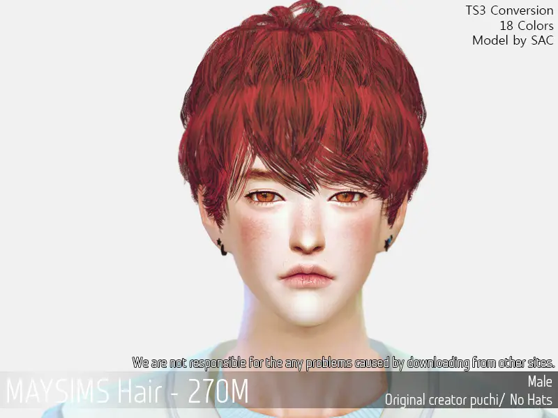 Конвертация прически hair 40 male by maysims