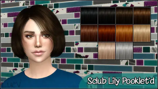 Mertiuza: S club`s Lilly hair retextured for Sims 4