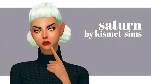 Kismet Sims: Saturn hair for Sims 4