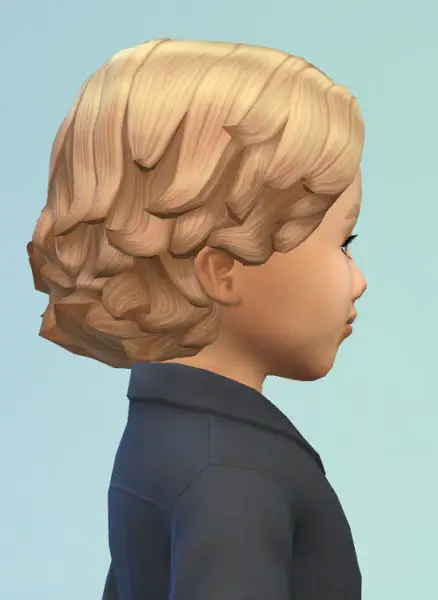 Birksches sims blog: Curly Spreads hair for toddlers for Sims 4