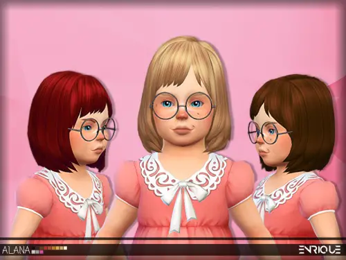 Enrique: Alana Hair Toddler for Sims 4