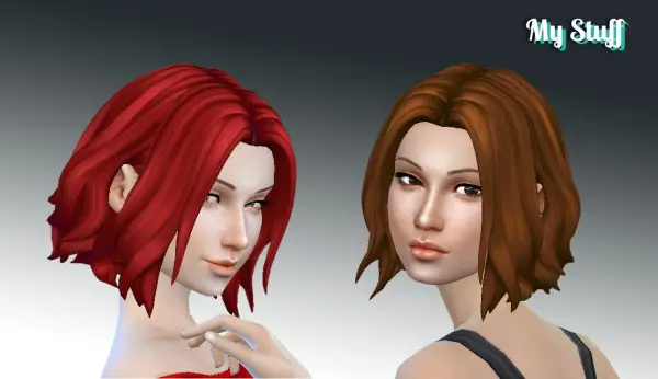Mystufforigin: Abigail Hairstyle for Sims 4