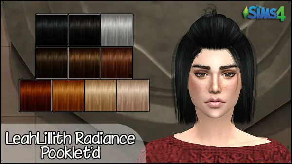 Mertiuza: LeahLillith`s Radiance hair retextured for Sims 4