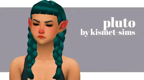 Kismet Sims: Pluto hair for Sims 4