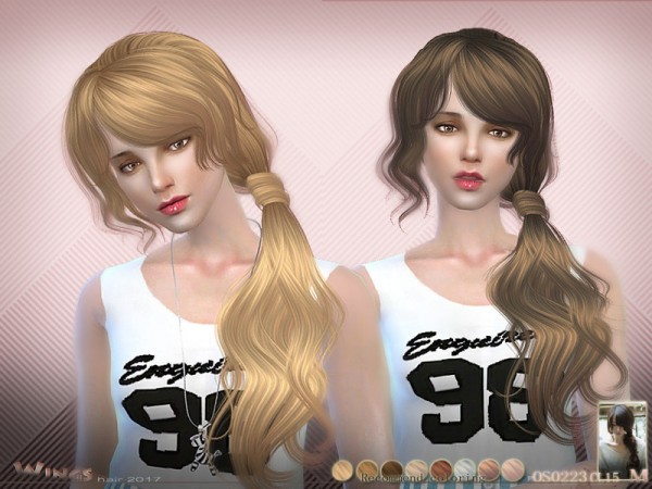 The Sims Resource: OS0223 hair by Wings for Sims 4