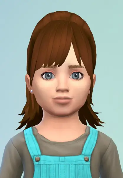 Birksches sims blog: HalfUp ToddlerHair for Sims 4
