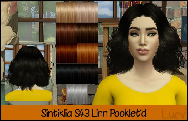Mertiuza: Sintkilia`s Linn hair retextured for Sims 4