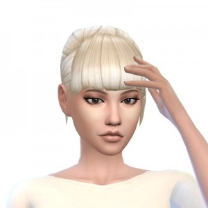 Deelitefulsimmer: Lil Bun hair ~ Sims 4 Hairs