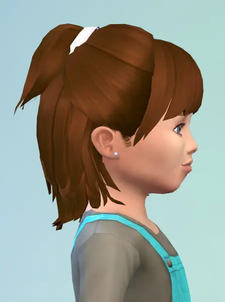 Birksches sims blog: HalfUp ToddlerHair for Sims 4