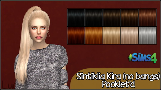 Mertiuza: Sintiklia`a Kira bangs hair retextured for Sims 4