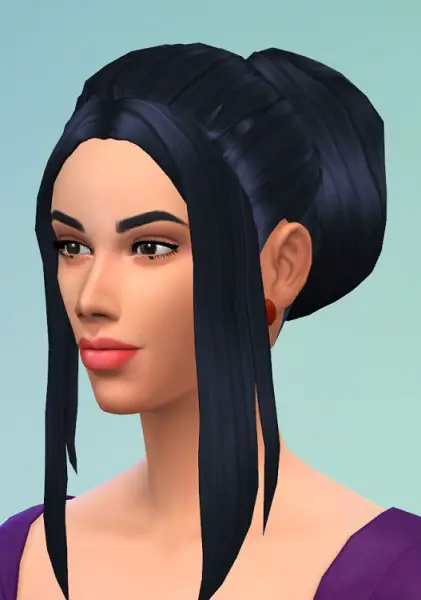 Birksches sims blog: Ladys Ball Bun hair for Sims 4