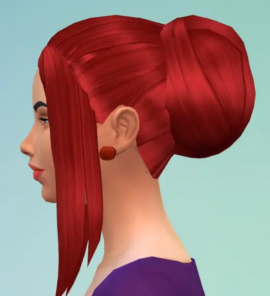 Birksches sims blog: Ladys Ball Bun hair for Sims 4