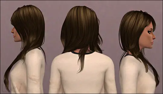 Mertiuza: Newsea`s Serenity hair retextured for Sims 4
