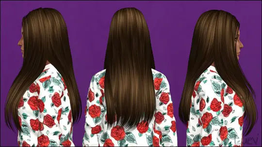 Mertiuza: Butterffly`s 123 hair retextured for Sims 4