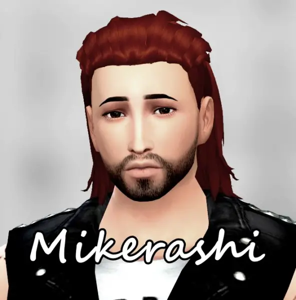 Mikerashi: Gladiolus Hair for Sims 4