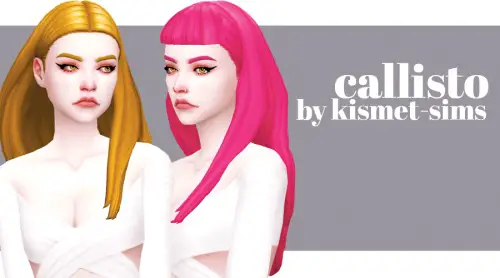 Kismet Sims: Callisto hair for Sims 4