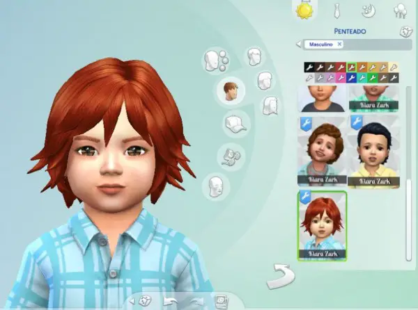 Mystufforigin: Adrien Hairstyle for Toddlers for Sims 4