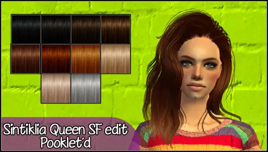 Mertiuza: Sintiklia`a Queen hair retextured for Sims 4