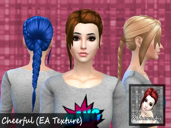 Mikerashi: Cheerful hair for Sims 4