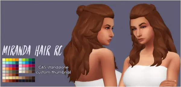Simsworkshop: Miranda Hair retextured by Sympxls for Sims 4